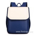 Factory Wholesale Custom Logo Large Capacity Kids Bags Backpack Lightweight Pink Blue Simple Design Children Schoolbag